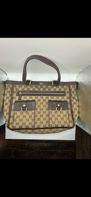 Gucci GG Canvas Abbey D-Ring Shoulder Bag