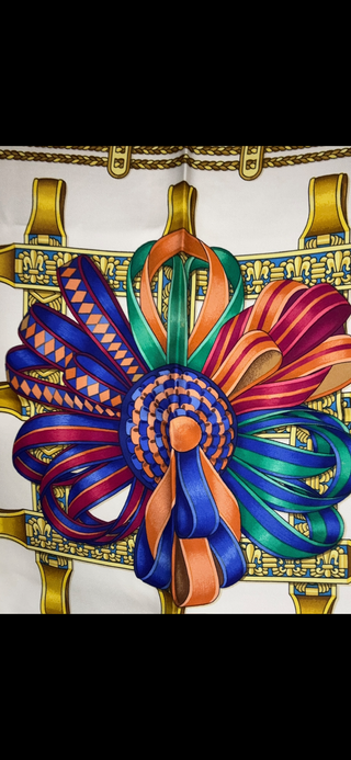 Hermès Les Rubans du Cheval Silk Scarf 90 – Vintage Rare