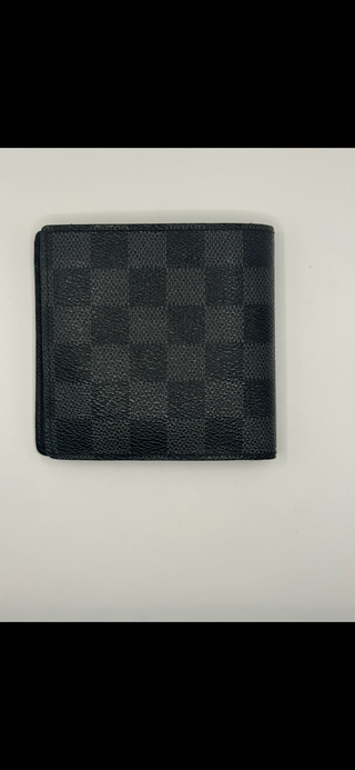 Louis Vuitton Multiple Wallet Men’s Damier Graphite Canvas with Box & Dust Bag