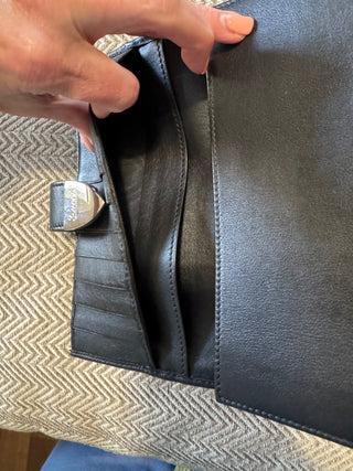 Gucci Guccissima Continental Wallet in Black