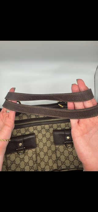 Gucci GG Canvas Abbey D-Ring Shoulder Bag