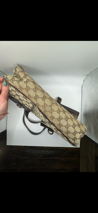 Gucci GG Canvas Abbey D-Ring Shoulder Bag