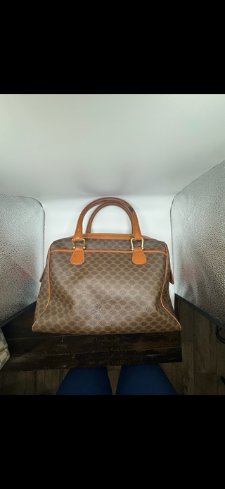 Celine Macadam Boston Top Handle Bag – Vintage PVC & Leather