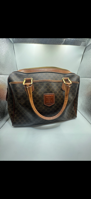 Celine Macadam Boston Top Handle Bag – Vintage PVC & Leather