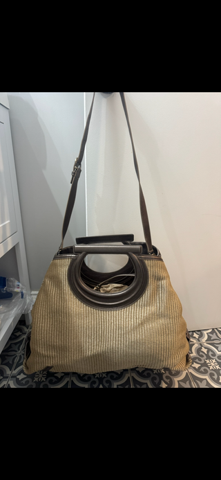 Salvatore Ferragamo Gancini Crossbody RUNWAY Bag – Vintage Designer Italian Leather Handbag