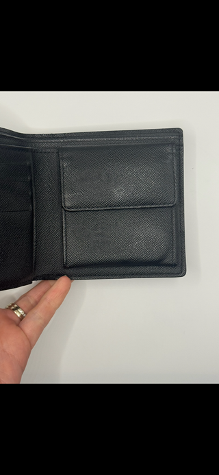 Louis Vuitton Multiple Wallet Men’s Damier Graphite Canvas with Box & Dust Bag