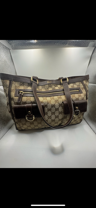 Gucci GG Canvas Abbey D-Ring Shoulder Bag