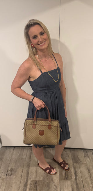 Vintage Celine Macadam Top Handle Bag