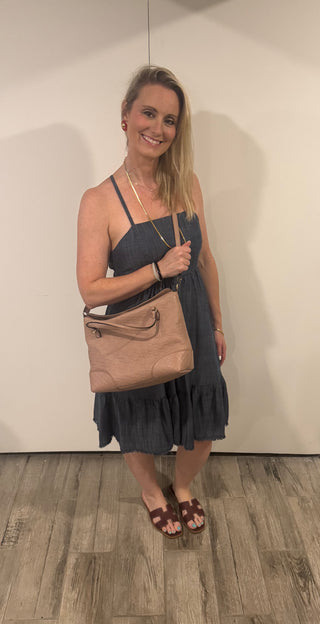 Gucci Light Pink Bree Convertible Top Handbag