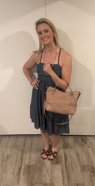 Gucci Light Pink Bree Convertible Top Handbag