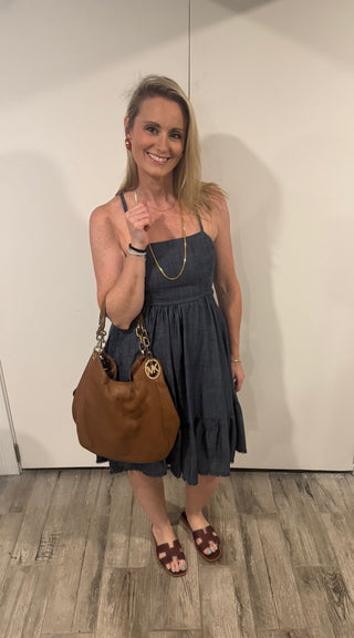 Michael Kors Fulton Large Leather Shoulder Bag