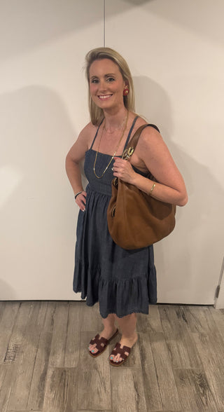 Michael Kors Fulton Large Leather Shoulder Bag