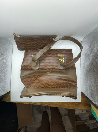 Valentino Coated Canvas Tote/Bucket Bag