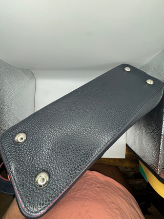 Louis Vuitton Capucines BB Cobalt and Fuchia