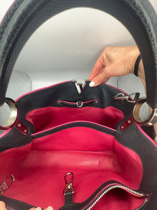 Louis Vuitton Capucines BB Cobalt and Fuchia
