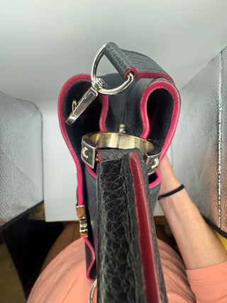 Louis Vuitton Capucines BB Cobalt and Fuchia