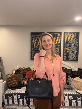 Louis Vuitton Capucines BB Cobalt and Fuchia