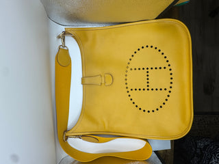 Hermes Evelyne Yellow Shoulder Bag Grand Modele (GM) Size