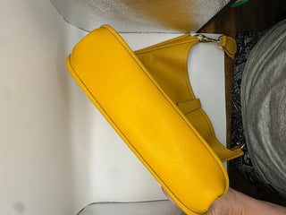 Hermes Evelyne Yellow Shoulder Bag Grand Modele (GM) Size