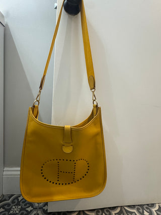 Hermes Evelyne Yellow Shoulder Bag Grand Modele (GM) Size