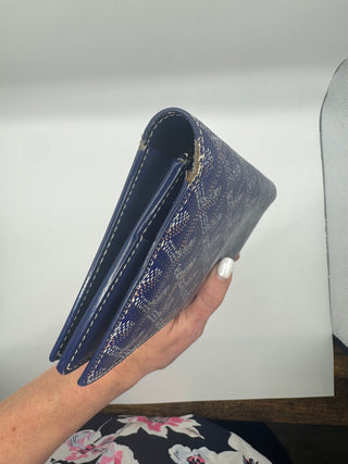 Goyard Blue Leather Bifold Wallet