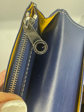 Goyard Blue Leather Bifold Wallet