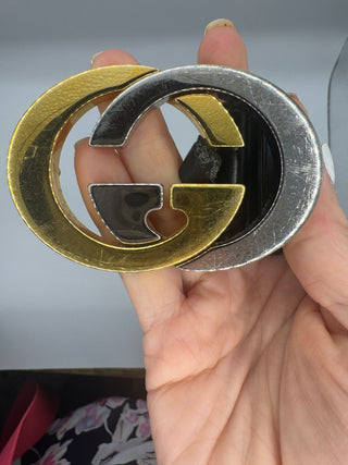 Gucci Interlocking Mixed Metal GG Belt -90cm