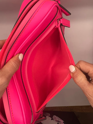 Gucci Pink GG Rubber Effect Crossbody Bag