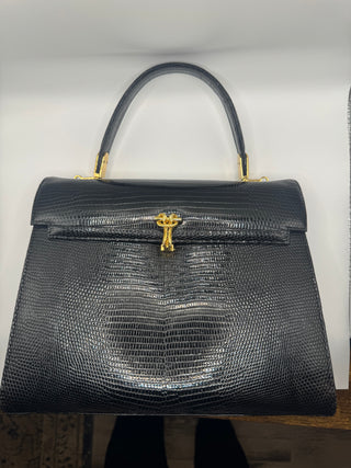Off Brand Celine-Like Lizard Handbag