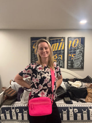 Gucci Pink GG Rubber Effect Crossbody Bag