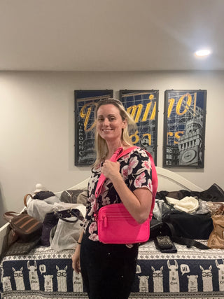 Gucci Pink GG Rubber Effect Crossbody Bag