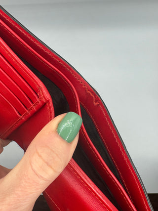 Gucci Guccissima Red Bifold Wallet