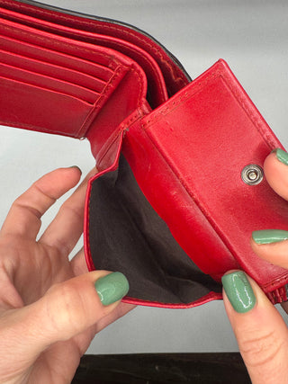 Gucci Guccissima Red Bifold Wallet