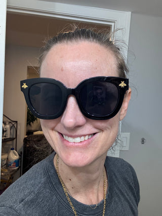 Gucci Bee Large Frame Sunglasses