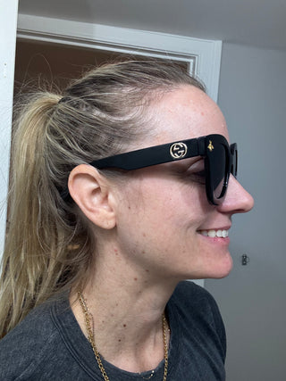 Gucci Bee Large Frame Sunglasses