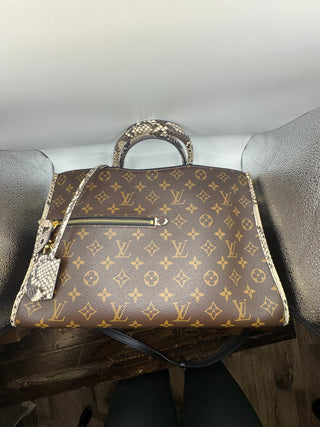 Louis Vuitton Popincourt NM Handbag Monogram Canvas with Python MM