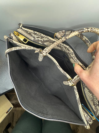 Louis Vuitton Popincourt NM Handbag Monogram Canvas with Python MM