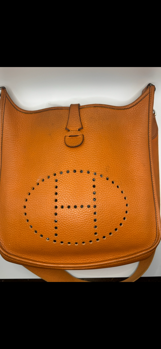 Hermès Evelyne PM in Orange Taurillon Clemence Leather