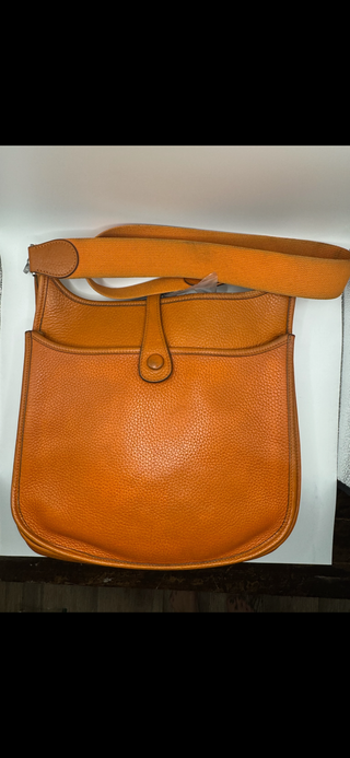 Hermès Evelyne PM in Orange Taurillon Clemence Leather