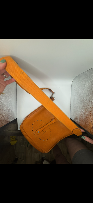Hermès Evelyne PM in Orange Taurillon Clemence Leather