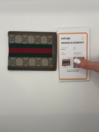 Gucci Bifold Coated Canvas Sherryline Wallet - SUPER vintage piece!