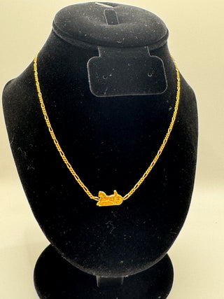 Celine Gold Carriage Necklace