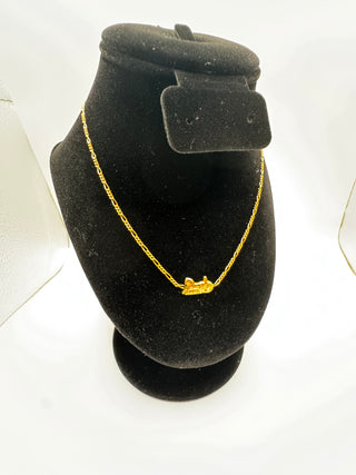 Celine Gold Carriage Necklace