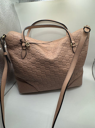 Gucci Light Pink Bree Convertible Top Handbag