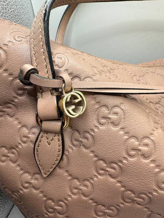 Gucci Light Pink Bree Convertible Top Handbag