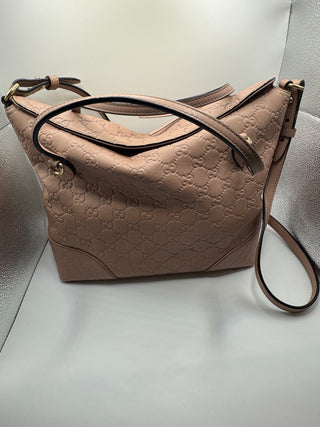 Gucci Light Pink Bree Convertible Top Handbag