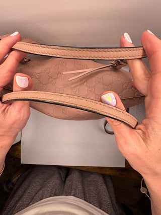 Gucci Light Pink Bree Convertible Top Handbag