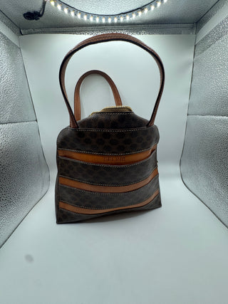 Celine Leather Macadam Mini Zippered Purse