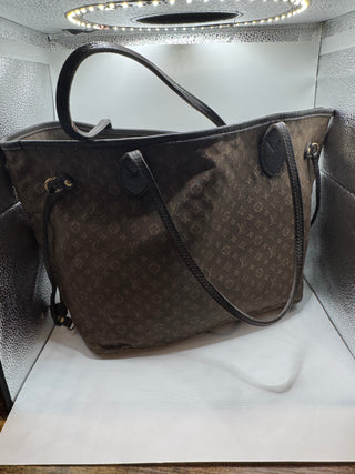 Louis Vuitton Monogram Idiel Never Full Mm Tote Bag Shoulder Canvas Fuzan MM
