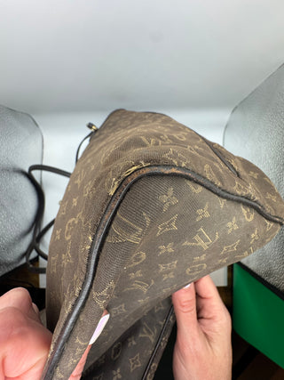 Louis Vuitton Monogram Idiel Never Full Mm Tote Bag Shoulder Canvas Fuzan MM